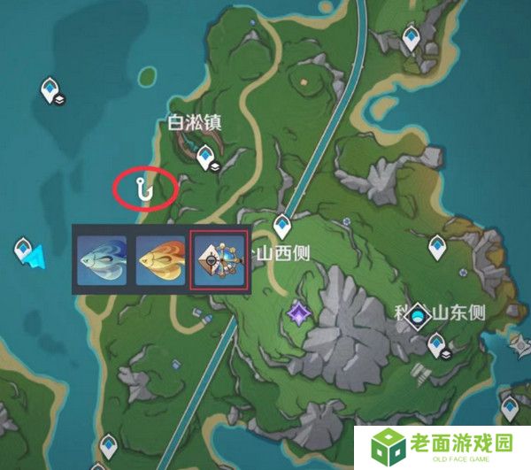 原神灰河渡手钓鱼地点分布图 灰河渡手精炼材料钓鱼点位攻略[多图]图片4