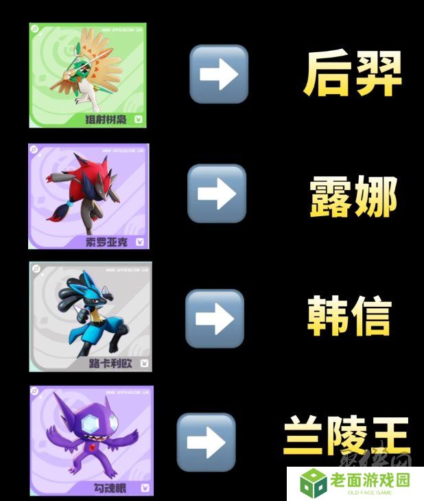 宝可梦大集结对应王者英雄都是谁 对应王者英雄一览