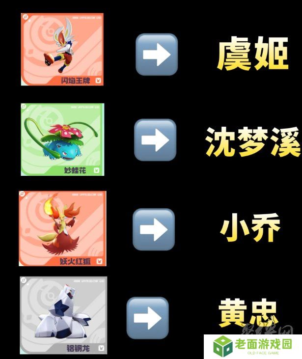 宝可梦大集结对应王者英雄都是谁 对应王者英雄一览