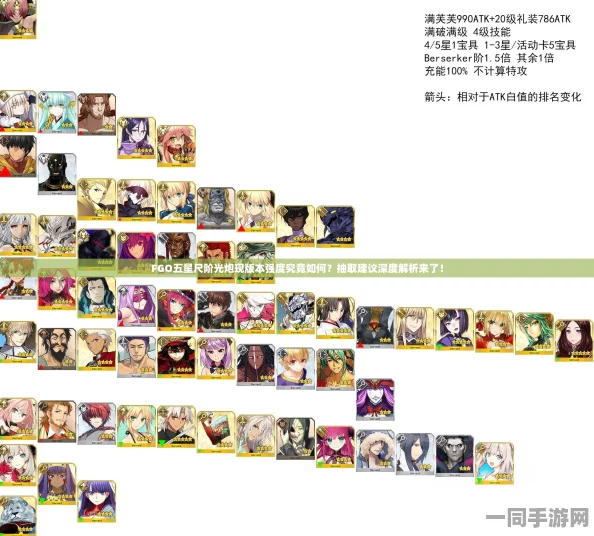 国服FGO深度解析，全面揭晓各职阶最强单体、光炮与辅助角色排行