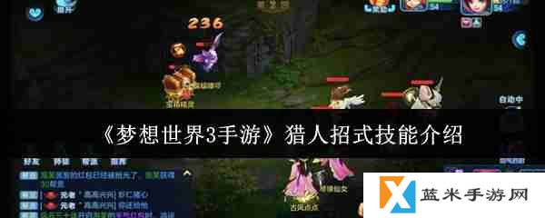 梦想世界3手游猎人招式技能是什么  梦想世界3手游猎人招式技能介绍