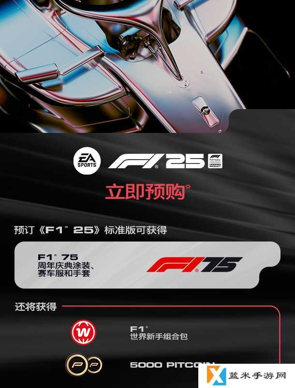 《F1 2025》标准版预购奖励介绍