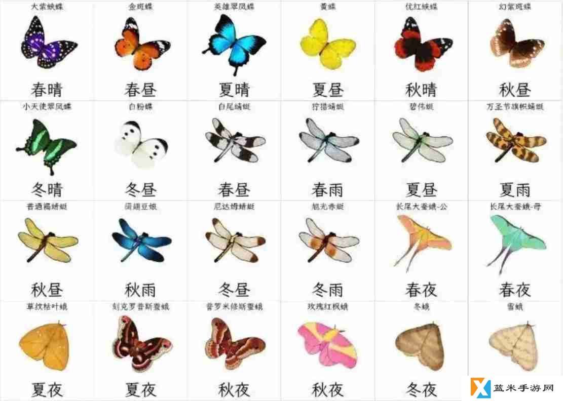 开放空间收集物及获取时间一览