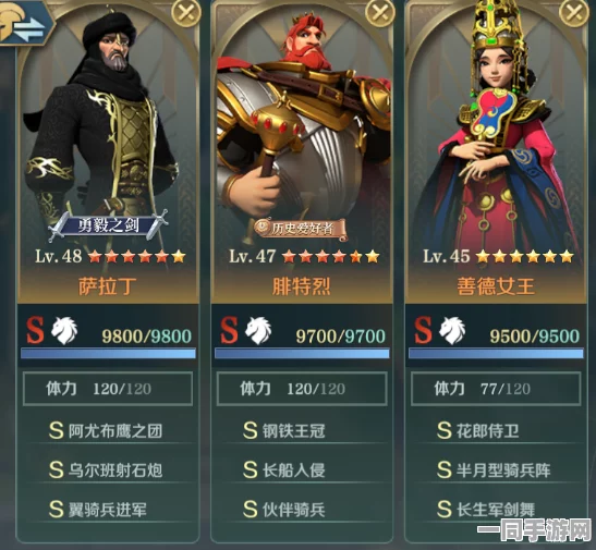 万国觉醒新篇，全面解析萨拉丁技能，领略中东雄狮萨拉丁的非凡战场风采